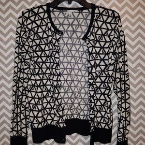 black and white sweater